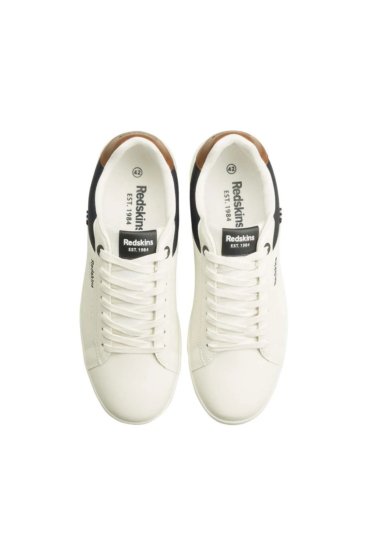 Baskets blanches / marines / cognacs GUNRAY - Image 4