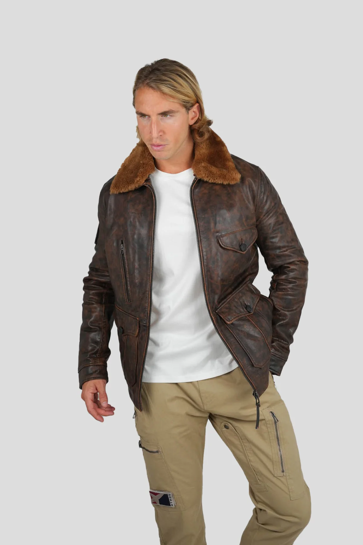 BLOUSON EN CUIR CANADIAN AERONEF - Image 8